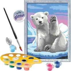 Ravensburger - Kit De Pintura Pintar Por Números: Oso Polar Y Juego Creativo ㅤ -Famosa || LOL Surprise Ventas medias 103