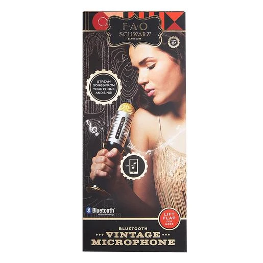 FAO Schwarz - Micrófono Musical Vintage Con Bluetooth 10 FAO Schwarz - Micrófono Musical Vintage Con Bluetooth - Imagen 8