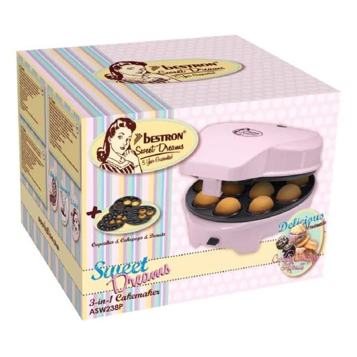 Bestron - Pastelera 3 En 1 Cupcakes, Cakepops Y Donuts (varios Colores) 7 Bestron - Pastelera 3 En 1 Cupcakes, Cakepops Y Donuts (varios Colores) - Imagen 5