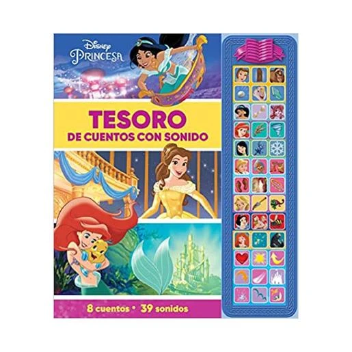 Princesas Disney - Tesoro De Cuentos Con Sonido 3 Princesas Disney - Tesoro De Cuentos Con Sonido