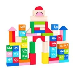 Bloques De Madera - 60 Piezas